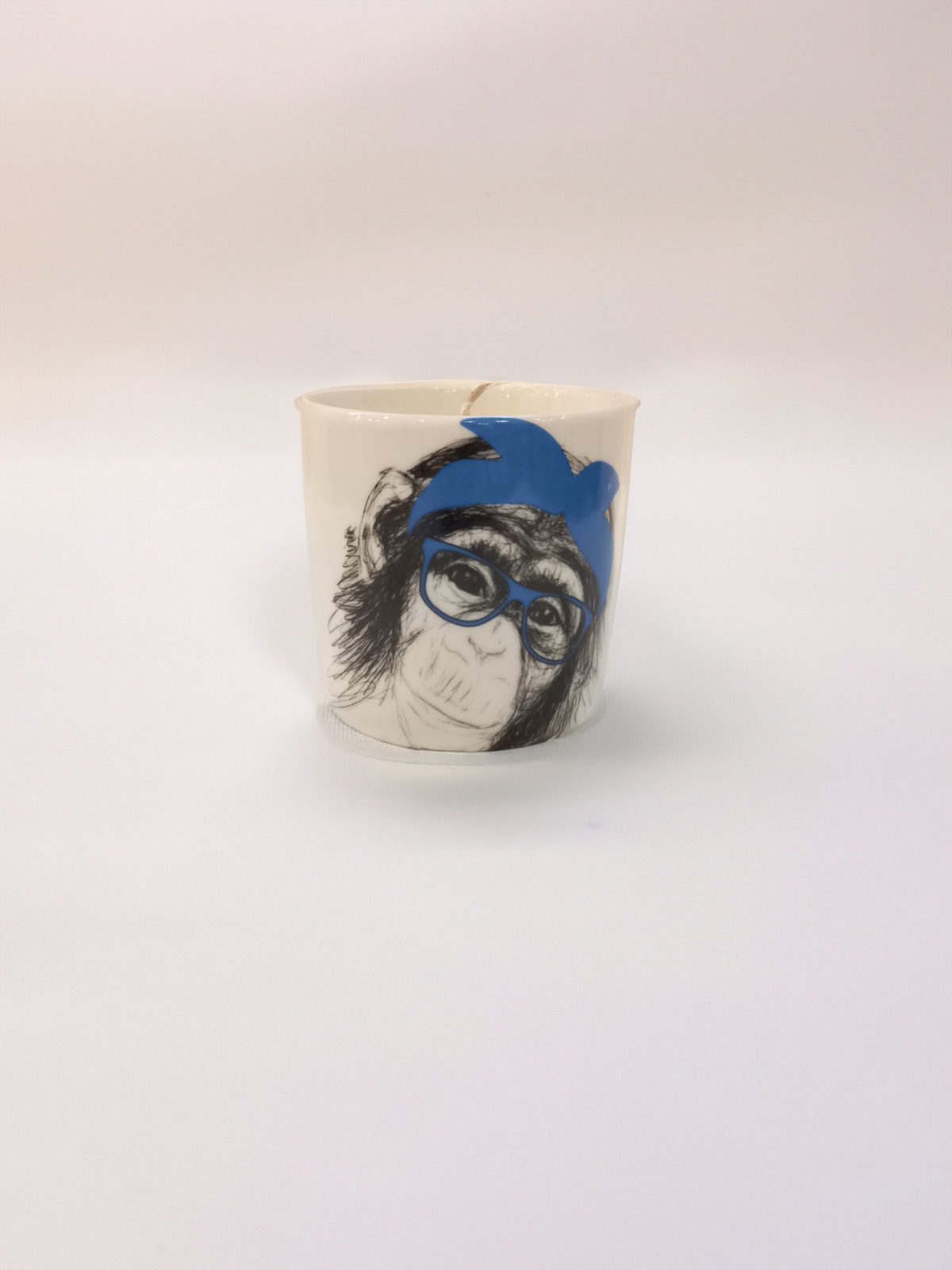 CANDLE MONKEY SMALL BLUE