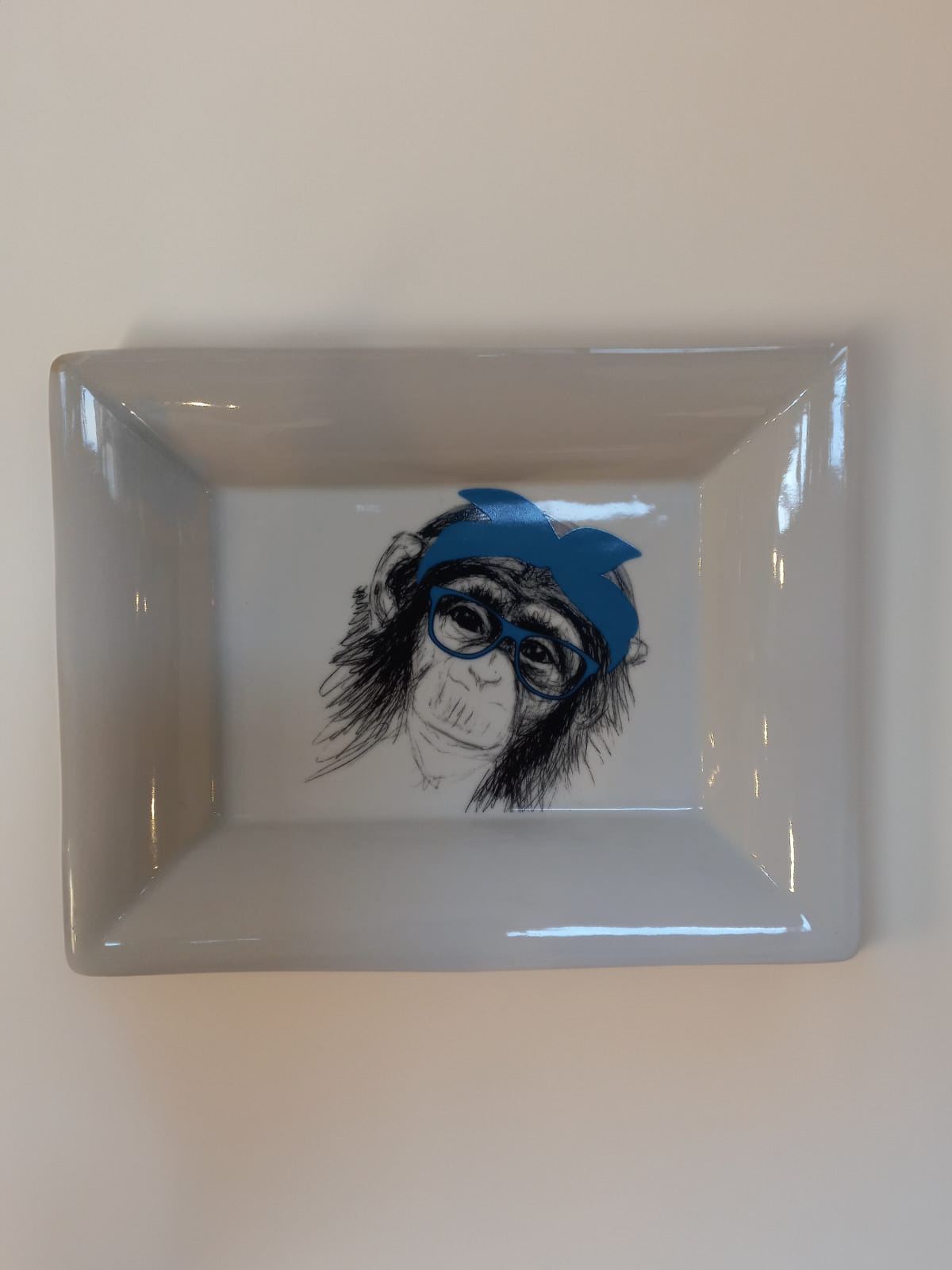 PORCELAIN MONKEY ASHTRAY